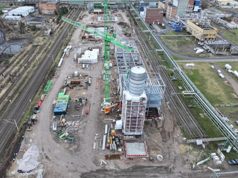 Green specialty chemicals from Verbio with Nobel Prize-winning innovation - Construction of the new ethenolysis plant in Bitterfeld progressing apace